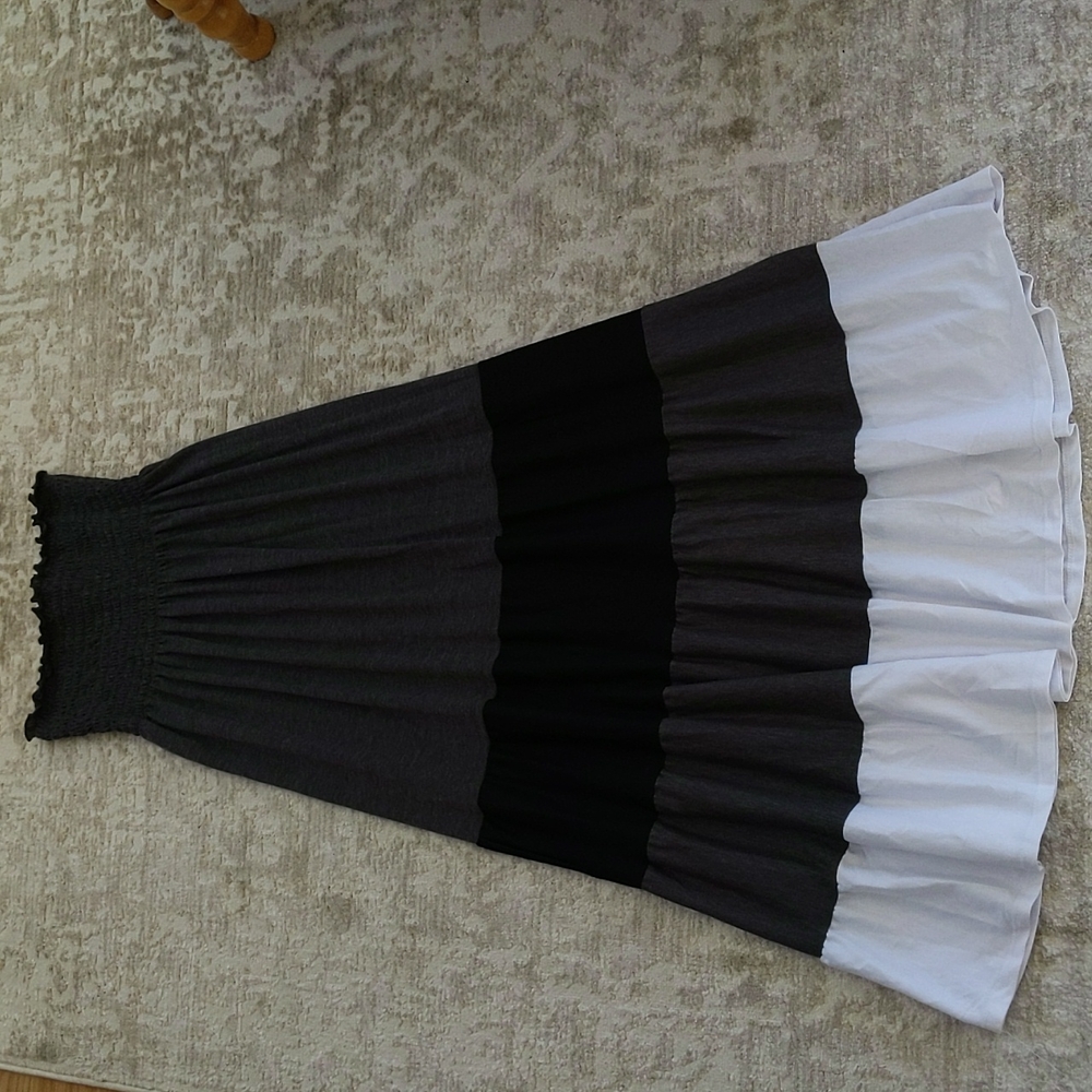 Vtg. Kristin Nicole Maternity Heathered Tube Maxi Dress Medium